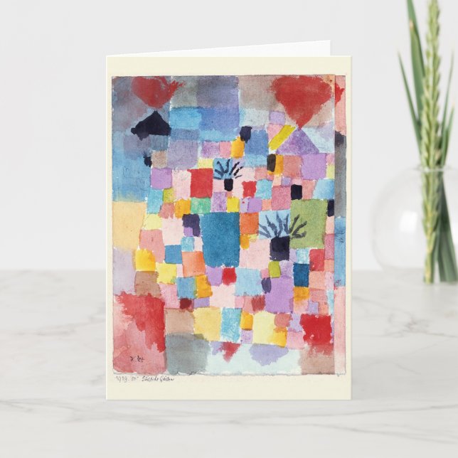 Tarjeta Jardines del Sur | Paul Klee | (Anverso)
