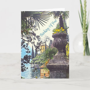 Tarjeta Jardines italianos de la orilla del lago del