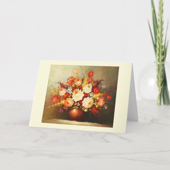 Tarjeta Jarrón de flores (Anverso)