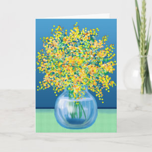 Tarjeta Jarrón de flores de Happy Mothers Day