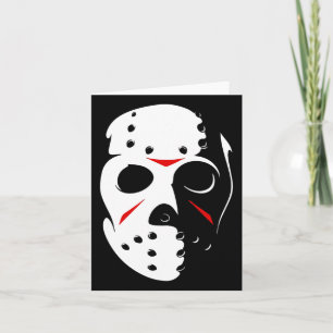 Tarjeta Jason Hockey Mask Halloween Viernes 13