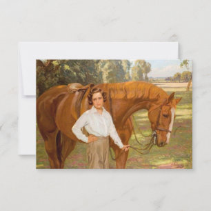 Tarjeta Jazmín el caballo (por Algernon Talmage)