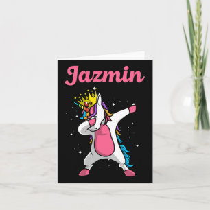 Tarjeta Jazmin Nombre de regalo Personalizado Cumpleaños D