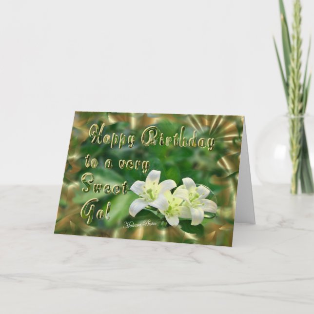 Tarjeta Jazmín-personalizar dulce (Anverso)