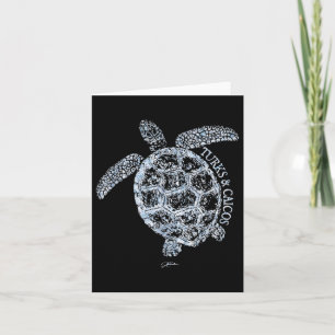 Tarjeta Jcombs_ Islas Turcas y Caicos, Tortuga marina, Pla