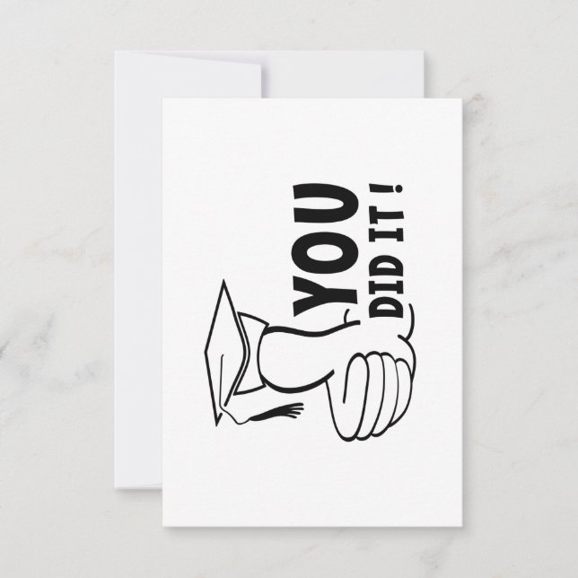 Tarjeta Je bent geslaagd of je hebt het gehaald, diploma (Anverso)