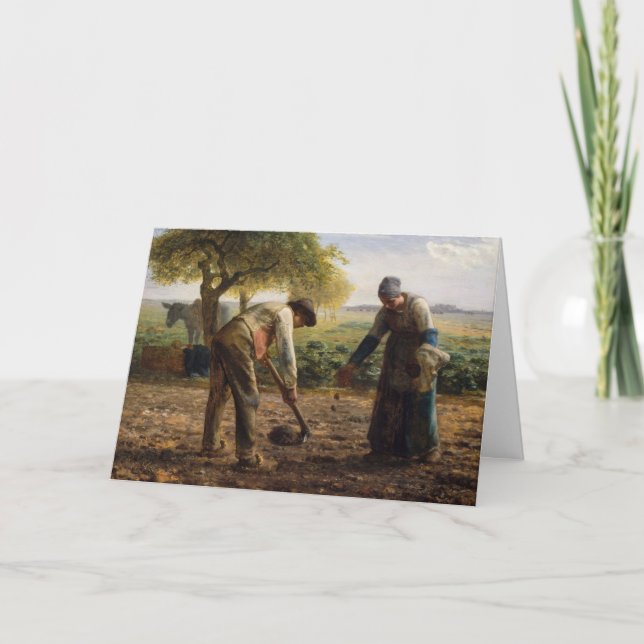 Tarjeta Jean-Francois Millet - Planeadores de Papa (Anverso)