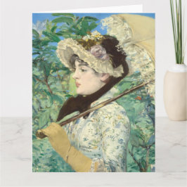Tarjeta Jeanne (Primavera) Edouard Manet