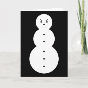 Tarjeta Jeezy Muñeco de Nieve - Muñeco de Nieve Enfadado H