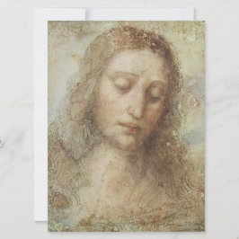 Tarjeta Jefe de Cristo (Cristianismo) (Leonardo da Vinci)
