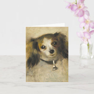 Tarjeta Jefe de un perro, Auguste Renoir Art