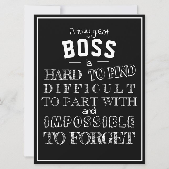 Tarjeta Jefe dejando un regalo de agradecimiento por él (Anverso)