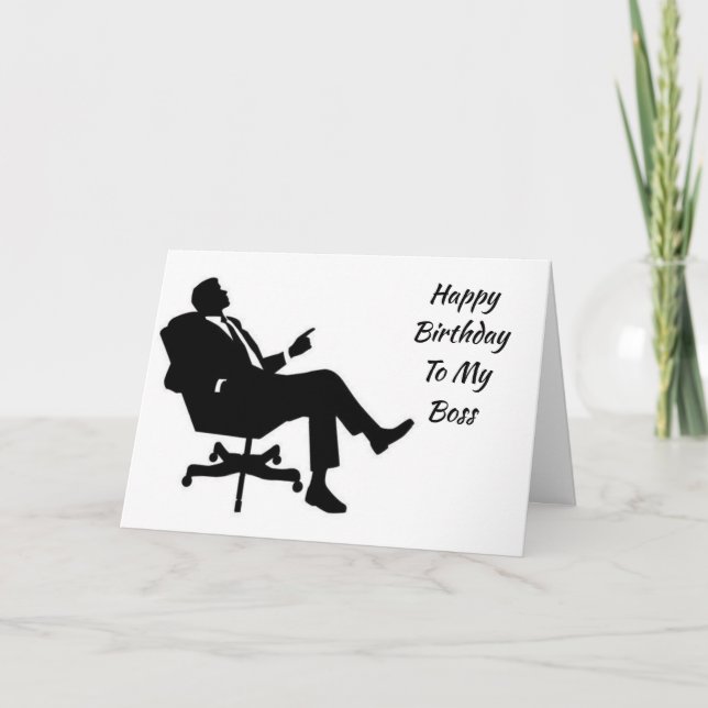 TARJETA *JEFE* DISFRUTE DE SU CUMPLEAÑOS (Anverso)