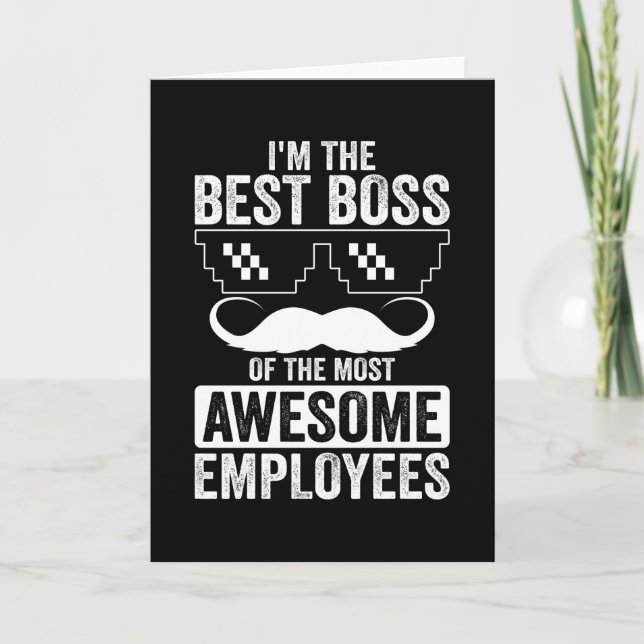 Tarjeta Jefe Divertido Para El Jefe (Anverso)