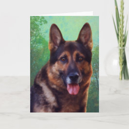 Tarjeta Jefe el Pastor Alemán