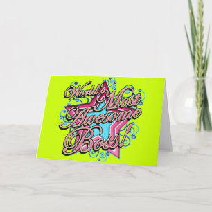 Tarjeta Jefe más asombroso del mundo