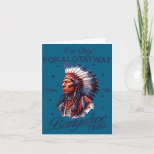 Tarjeta Jefe pokalotatwat de la tribu indígena nativa