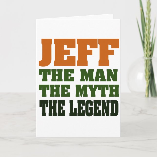 Tarjeta Jeff - el hombre, el mito, la leyenda! (Anverso)