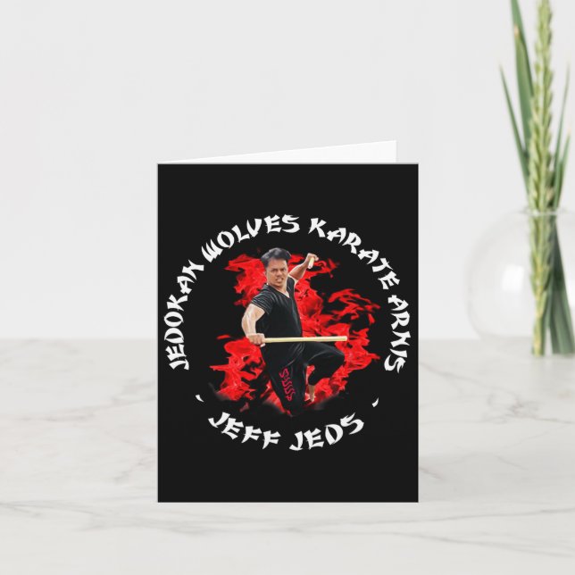 Tarjeta Jeff Jeds Karate Arnis Jedokan (Anverso)