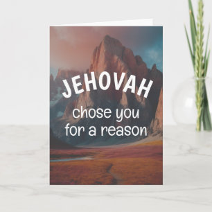 Tarjeta Jehová te eligió por una razón   JW