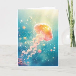 Tarjeta Jellyfish Ocean Dance