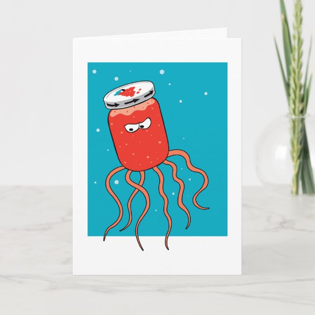 Tarjeta Jellyfish Pun (Anverso)