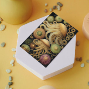 Tarjeta Jellyfish Saludo moderno de Haeckel