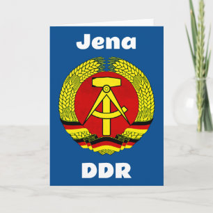 Tarjeta Jena, DDR, Jena, Alemania (República Democrática A