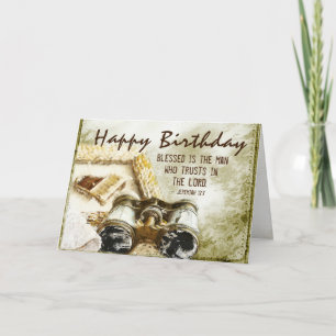 Tarjeta Jeremías 17:7 Bendito es el hombre, cumpleaños