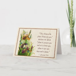 Tarjeta Jeremías 29:11 Sé los planes que tengo para ti