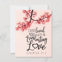 Jeremías 31:3 Te He Amado Versículo Bíblico Plano