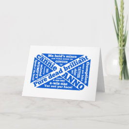 Tarjeta Jerga y frases escocesas