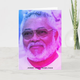 Tarjeta Jerry Rawlings, J.J. Rawlings, Presidente de Ghana