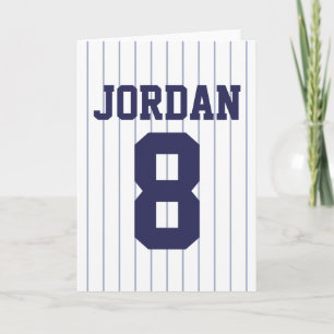 Tarjeta Jersey de béisbol - Fiesta de cumpleaños temática 