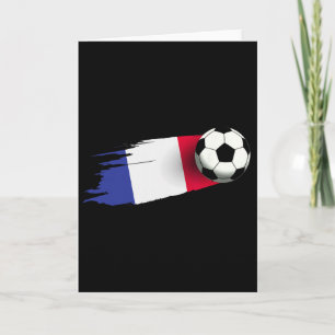 Tarjeta Jersey de la bandera de Francia equipo de fútbol f
