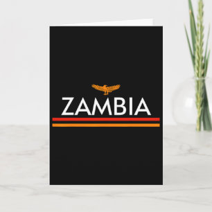 Tarjeta Jersey Deportivo Estilo Bandera de Zambia