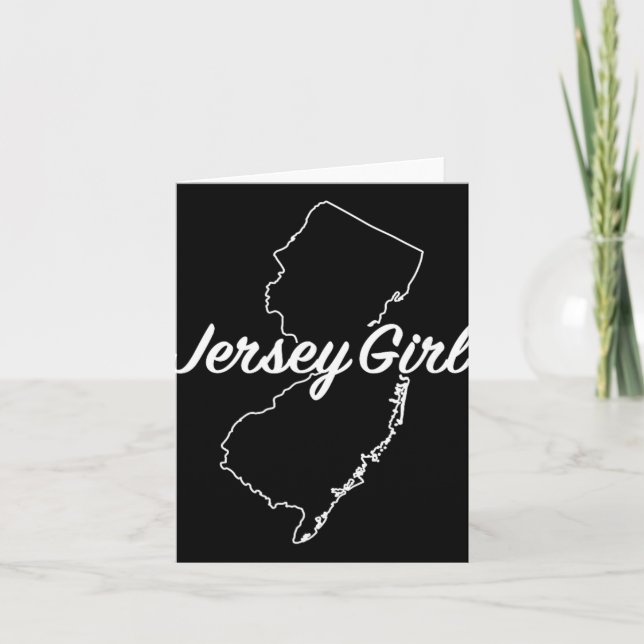 Tarjeta Jersey Girl New Jersey  (Anverso)