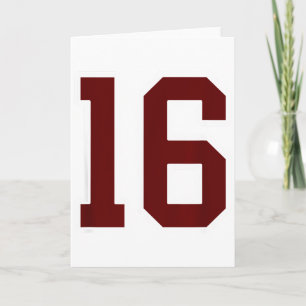 Tarjeta Jersey número 16 Marrón y Blanco Uniforme de Jugad