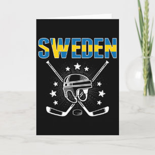 Tarjeta Jersey para Amantes del Hockey sobre Hielo de Suec
