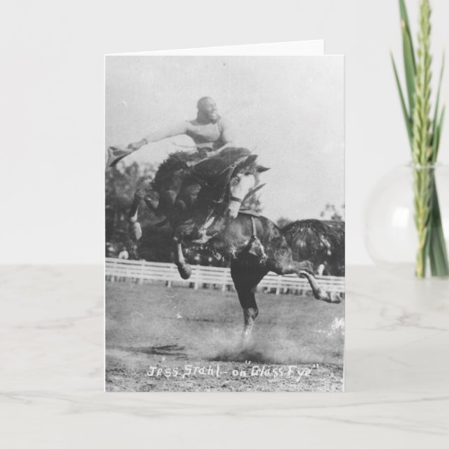 Tarjeta Jess Stahl en Glass Eye. (Anverso)