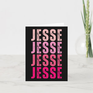 Tarjeta Jesse Nombre Personalizado Amo Jesse Vintage 