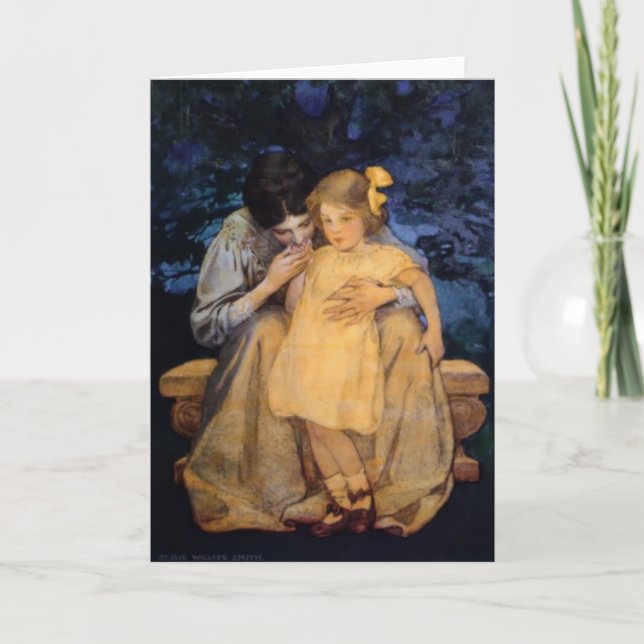 Tarjeta Jessie Willcox Smith Día de la Madre y el Niño (Anverso)