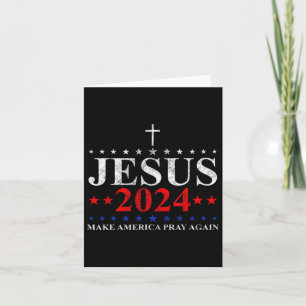 Tarjeta Jesucristo 2024 Haz que América Ore Cree de Nuevo 