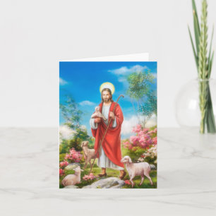 Tarjeta Jesucristo Cordero Pastor