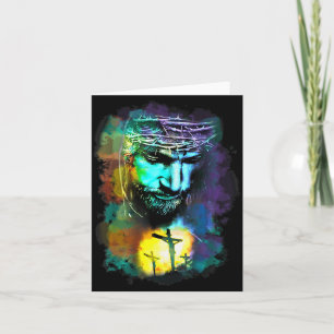 Tarjeta Jesucristo Cruz Religiosa Cture Arte Cristiano P