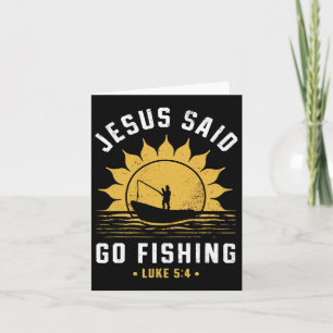 Tarjeta Jesucristo dijo Ir Pescador Cristiano F