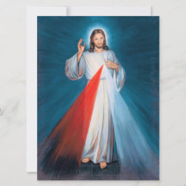 Tarjeta Jesucristo Divina Misericordia Sagrado Corazón de 
