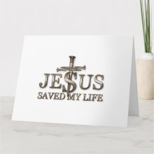 Tarjeta Jesucristo Salvó Mi Regalo De Vida Para Las Mujere