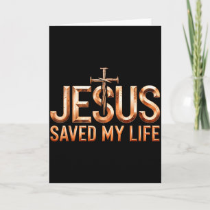Tarjeta Jesucristo Salvó Mi Vida Regalos Para Mujeres Homb