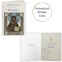 Jesucristo sostiene el cumpleaños del icono de los